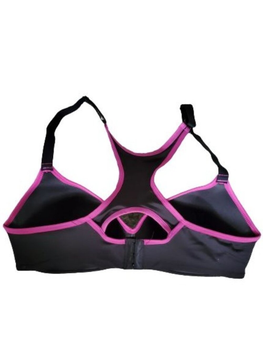 Women's Plus Size Activewear Workout Sports Bra Black/Pink Size 1X - Picture 3 of 8